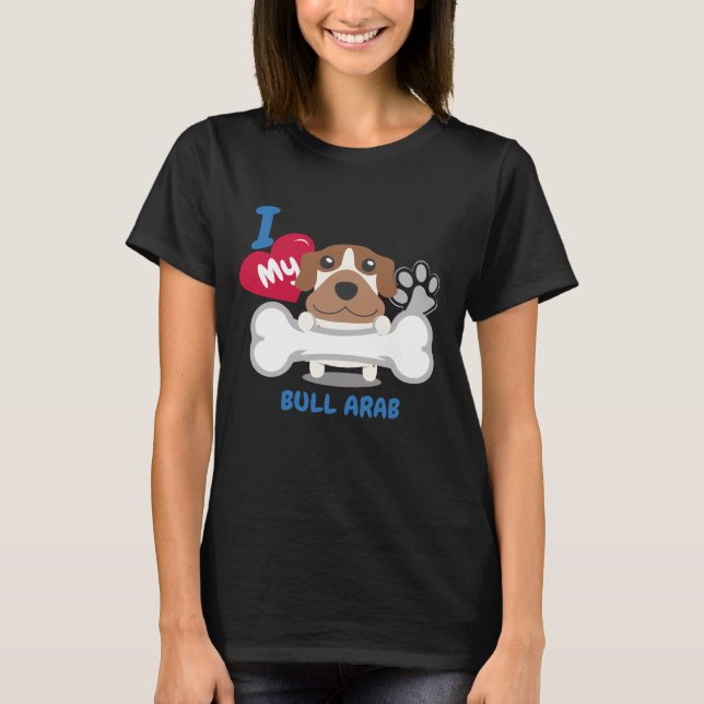 T-shirt Chiens drôles de chien de BULL d'idée mignonne (Devant)