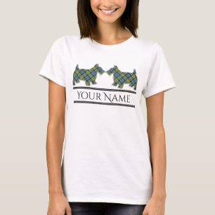 T-shirt Chiens écossais écossais de la famille Campbell