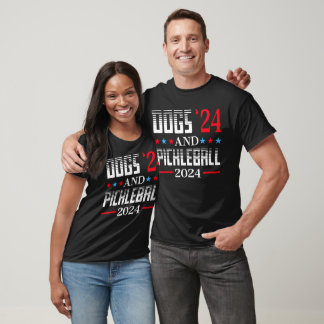 T-shirt Chiens et pickleball Élection américaine 2024 Élec