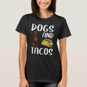 T-shirt Chiens Et Tacos Irish Setter Cuisine Mexicaine