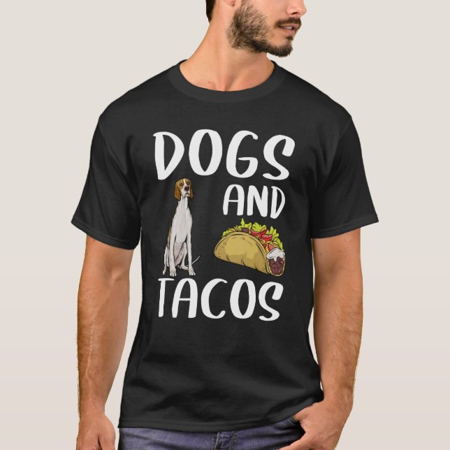 T-shirt Chiens Et Tacos Irlandais Terrier Mexicain (Devant)