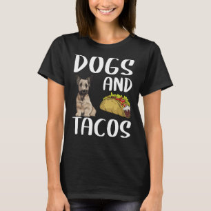 T-shirt Chiens Et Tacos Skye Terrier Nourriture Mexicaine