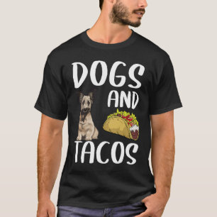 T-shirt Chiens Et Tacos Skye Terrier Nourriture Mexicaine