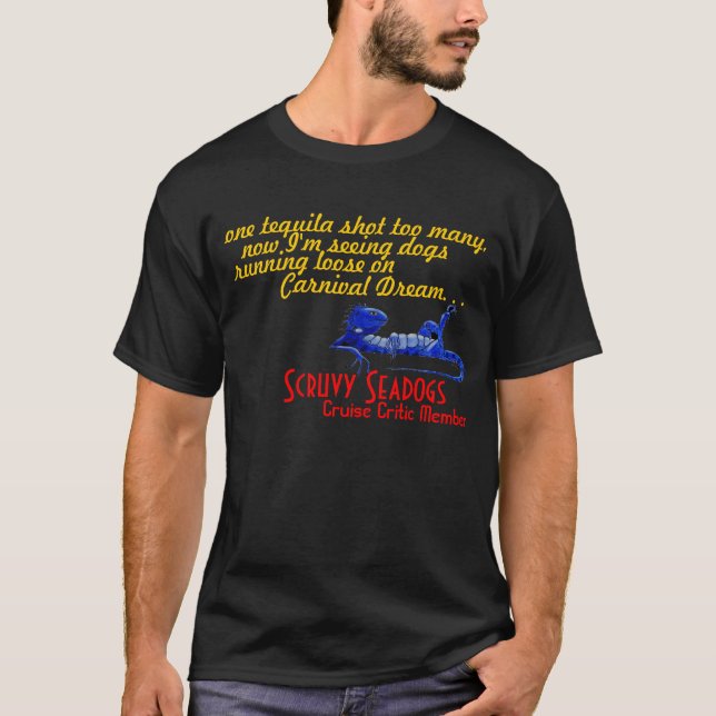 T-shirt Chiens fonctionnant lâchement sur le rêve de (Devant)