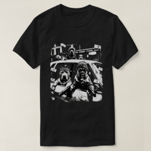 T-shirt Chiens Gangsters Cool Hip Hop Rétro