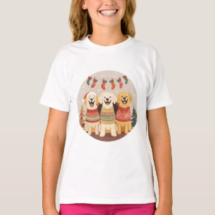 T-shirt Chiens Labrador Retriever de Noël