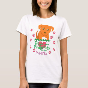 T-shirt Chiens laissant des empreintes digitales