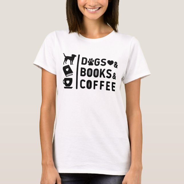 T-shirt Chiens Livres Café ! (Devant)