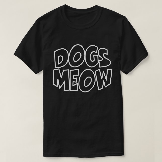 T-shirt Chiens Meow (Design devant)