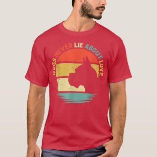 T-shirt Chiens ne mentent jamais sur l'amour Boer Chien Pr