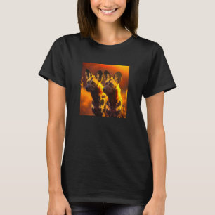 T-shirt Chiens peints en Afrique Animaux de chiens sauvage