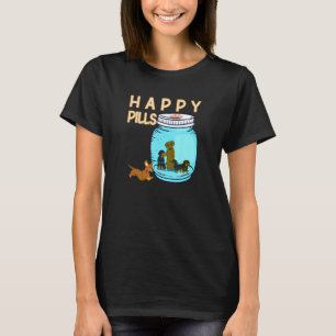 T-shirt Chiens Pilules Bonheur Retriever Chien Maman Weine