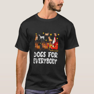 T-shirt Chiens Pour Tous Chien De Noël Chien Drôle Noël Pè