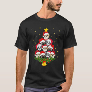 T-shirt Chiens Pug Anglais Bouledogue Français Arbre de No