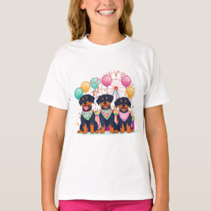 T-shirt Chiens Rottweiler À Un Carnaval