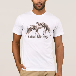 T-shirt Chiens sauvages d'Afrique pour hommes