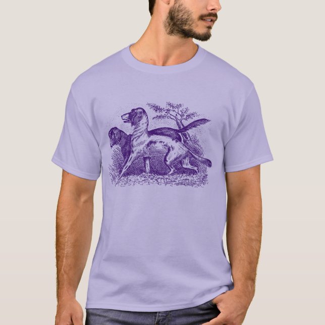 T-shirt Chiens vintages (Devant)