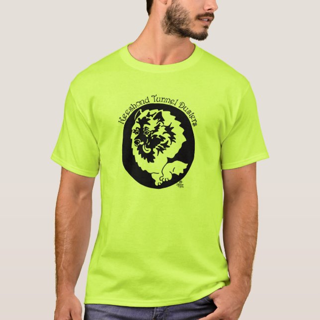 T-shirt Chiffon de tunnel de Keeshond (Devant)