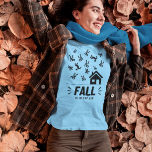 T-shirt Chiffre amusant Les gens La chute est dans l'air