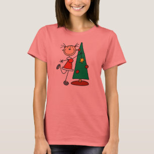 T-shirt Chiffre arbre de bâton de vacances