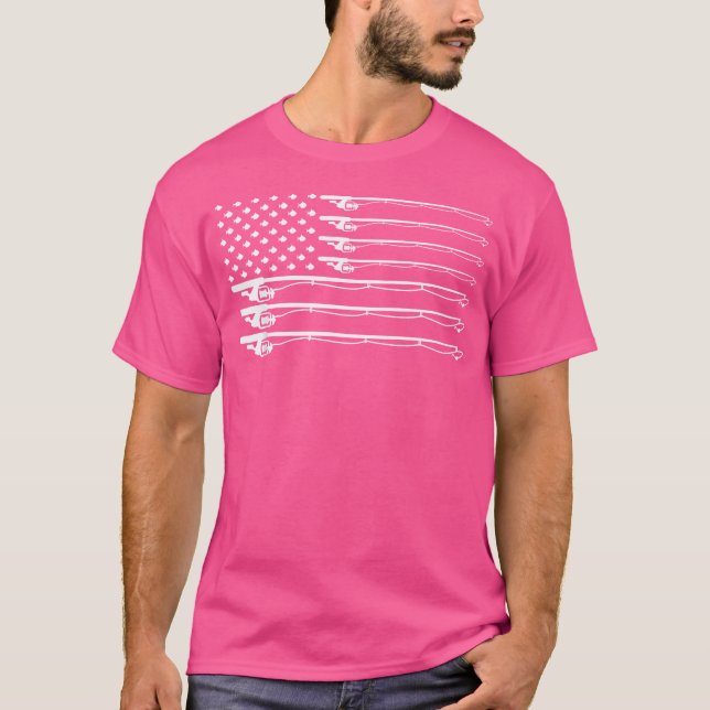 T-shirt Chiffre de pêche Drapeau T Chemise (Devant)