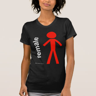 T-shirt Chiffre femelle de bâton