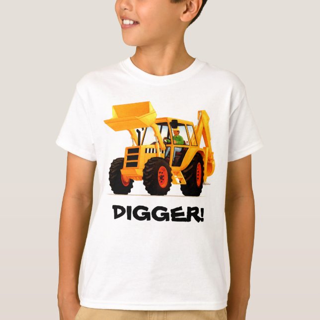 T-shirt Chiffre jaune personnalisé de l'enfant (Devant)