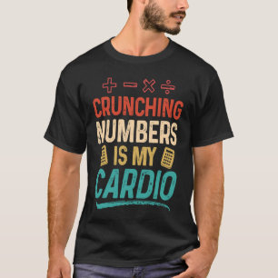 T-shirt Chiffres de course est mon comptable Cardio