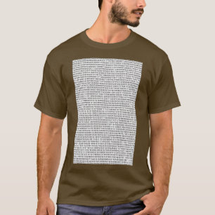 T-shirt chiffres de Pi
