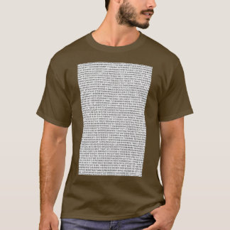 T-shirt chiffres de Pi