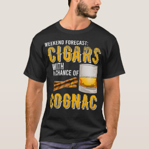 T-shirt Chiffres de prévision de fin de semaine avec la ch
