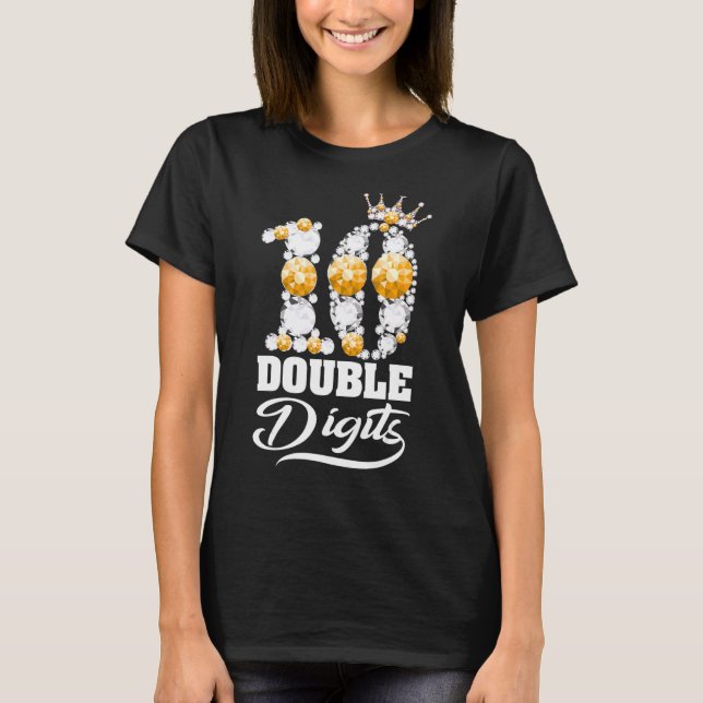 T-shirt Chiffres doubles vieux de 10 ans 10e anniversaire  (Devant)