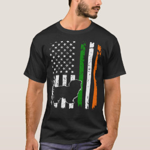 T-shirt Chih Tzu Drapeau Américain Irlandais Chien