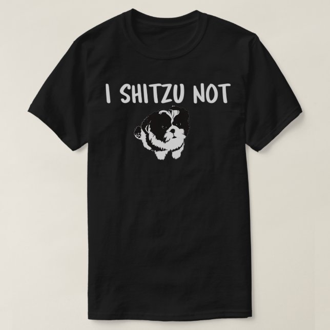 T-shirt Chih Tzu Propriétaire Chien Chien Drôle I Shitzu P (Design devant)