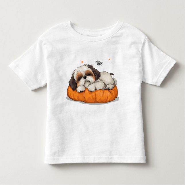 T-shirt Chih Tzu Sleeping Puppy (Devant)