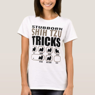 T-shirt chih tzu tzu tricks têtus chiens