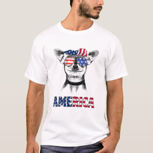 T-shirt Chihuahua America Drapeau américain Chihuahua Prop