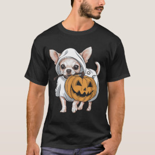 T-shirt Chihuahua Chien Fantôme Halloween