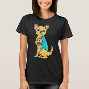T-shirt Chihuahua Chien I Love Maman Tattoo Cinco De Mayo