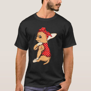 T-shirt Chihuahua Chien Maman Bandana Cute I Lote Maman Ta