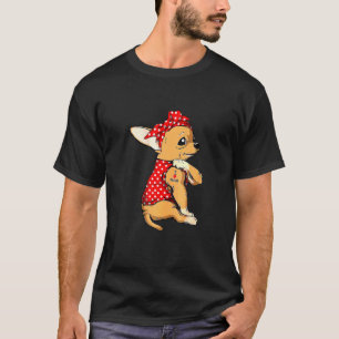 T-shirt Chihuahua Chien Maman Bandana Cute I Lote Maman Ta