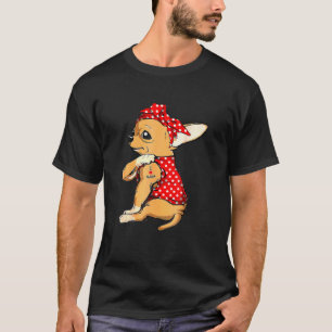 T-shirt Chihuahua Chien Maman Bandana Cute I Lote Maman Ta