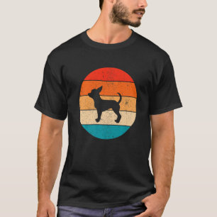 T-shirt Chihuahua Chien Maman Papa Papa Vintage Retro 2