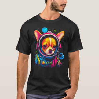 T-shirt Chihuahua Dog as Astronaut