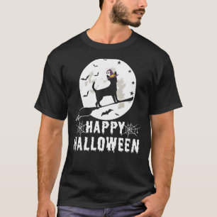 T-shirt Chihuahua Dog Halloween Chihuahua Dog Witch Happy
