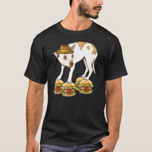 T-shirt Chihuahua En Équilibre Casquette Sur Hamburgers Da