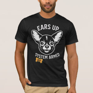 T-shirt Chihuahua Gros chien armé
