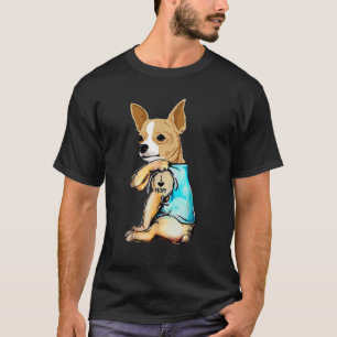 T-shirt Chihuahua I Love Maman Tattoo