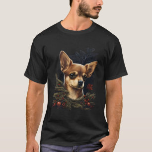 T-shirt Chihuahua Joyeux Noël X-Mas Tree mignonne Chien Fu
