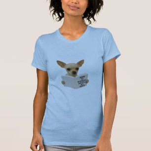 T-shirt Chihuahua lisant comment se comporter mal  